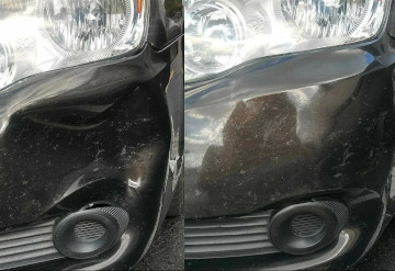 HUGE Bumper Dents Fixed!