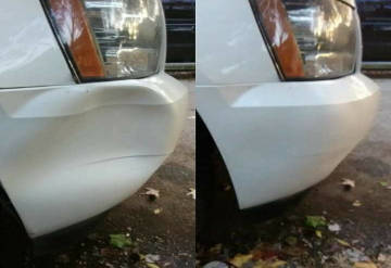 Large Bumper Dent Fixed